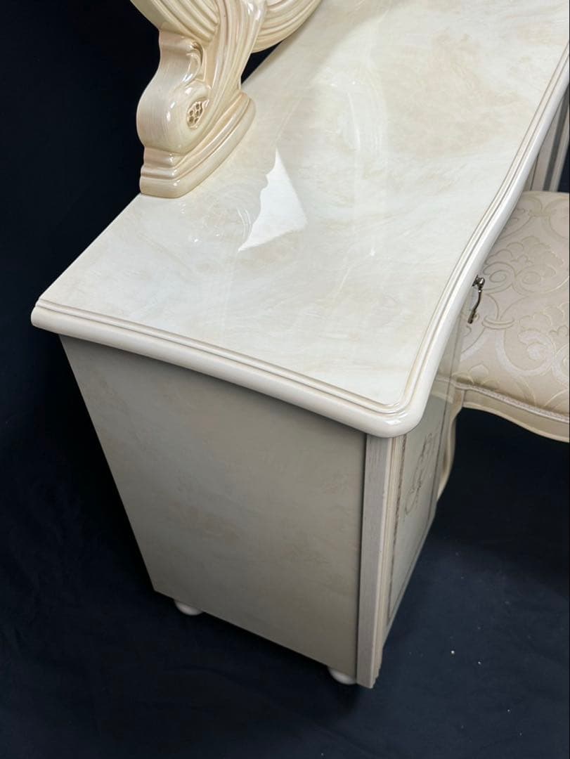 最高級イタリア家具レオナルド ドレッサー ロココ調 鏡台 化粧台Quincy’s