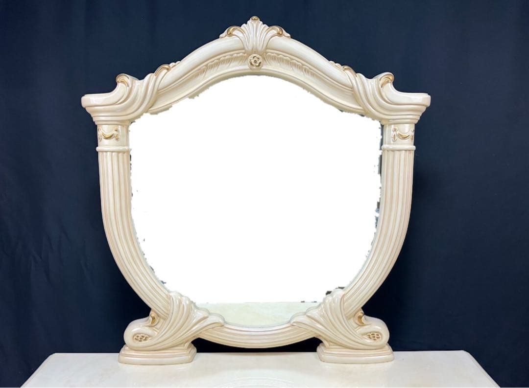 最高級イタリア家具レオナルド ドレッサー ロココ調 鏡台 化粧台Quincy’s