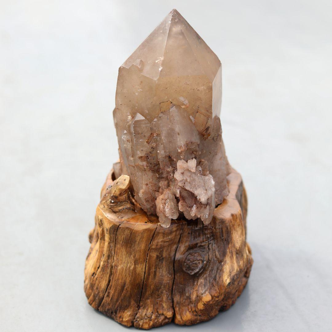 6.3kg 虹入 カテドラル 水晶 台座 原石 パワーストーン 開運 浄化