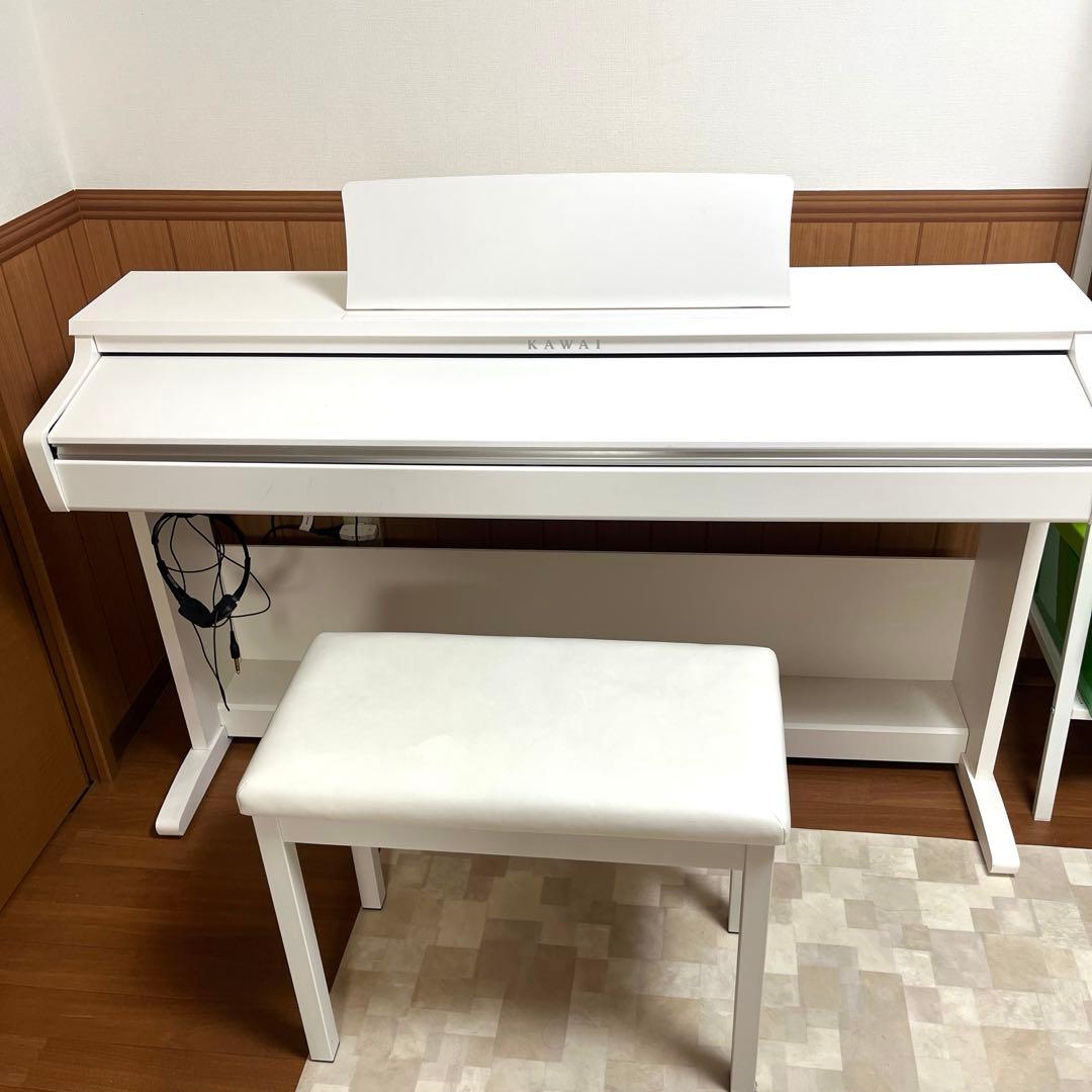 お値引き中⭐︎KAWAI カワイ　電子ピアノ ホワイト 椅子付き