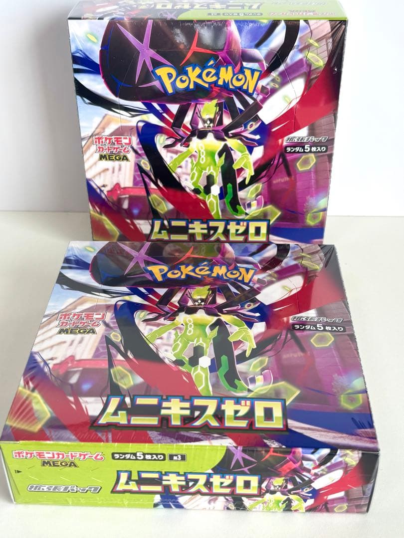 シュリンク付き　ポケモンカード ムニキス ゼロ 2BOX　新品未開封 ポケモンカード ムニキスゼロ 新品未開封シュリンク付き 2BOX - メルカリ