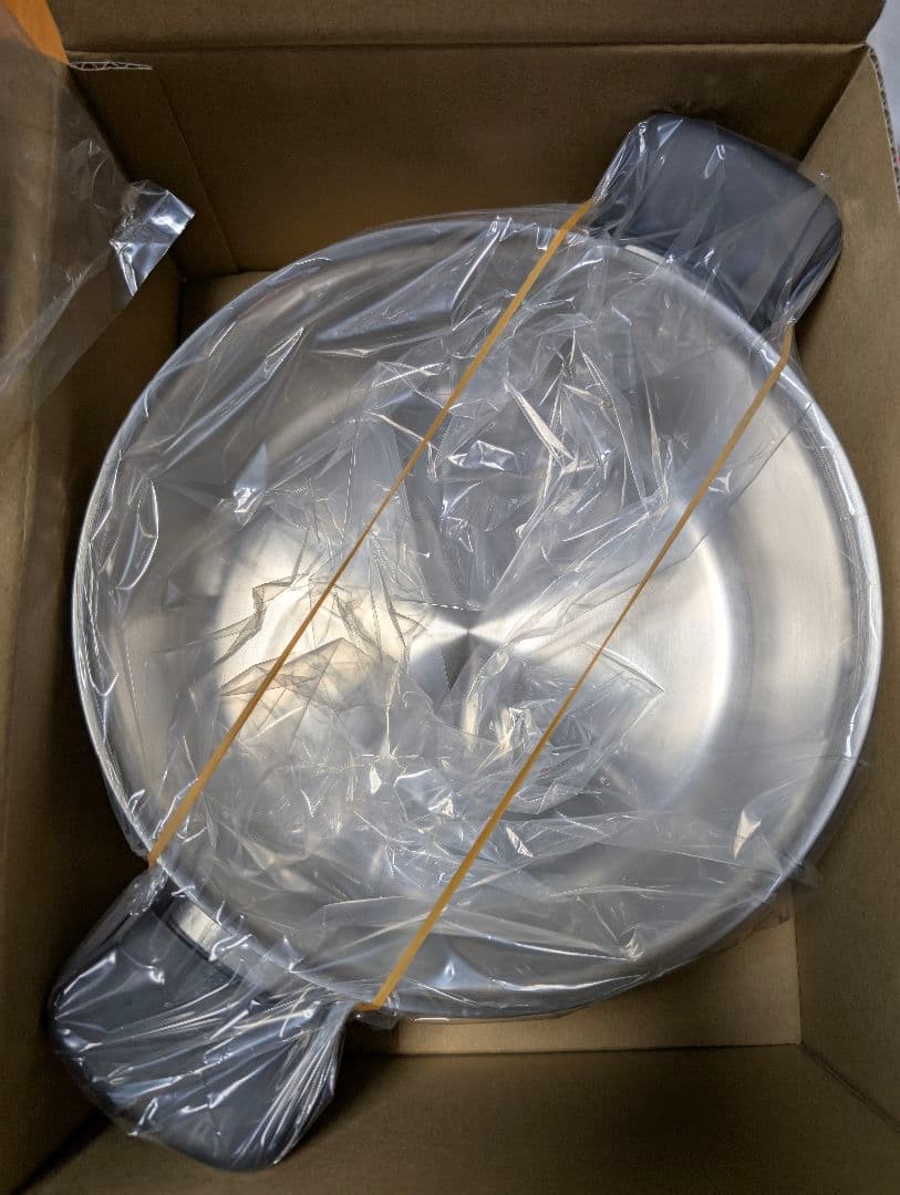 【新品未使用品】　ステンレス　アルミ3層鋼　両手鍋　柳宗理　アルミ鍋