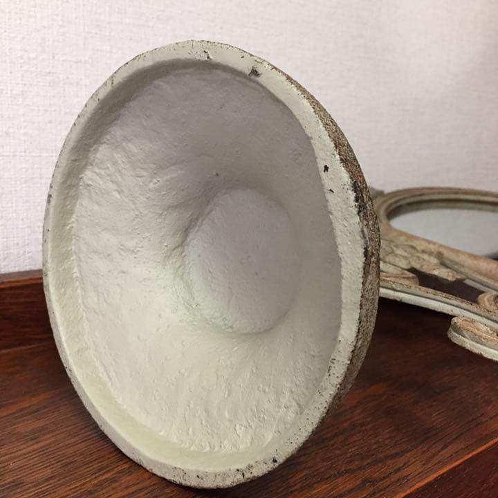 アメリカアンティーク☆フラワーモチーフ透かし模様スタンドミラー