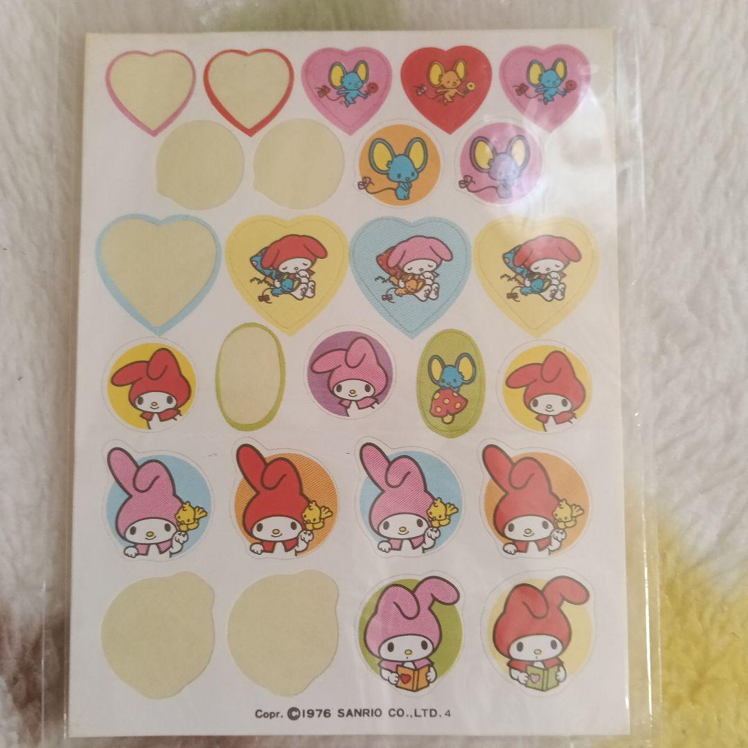 昭和レトロ マイメロディ シール サンリオ1976 当時物 - メルカリ