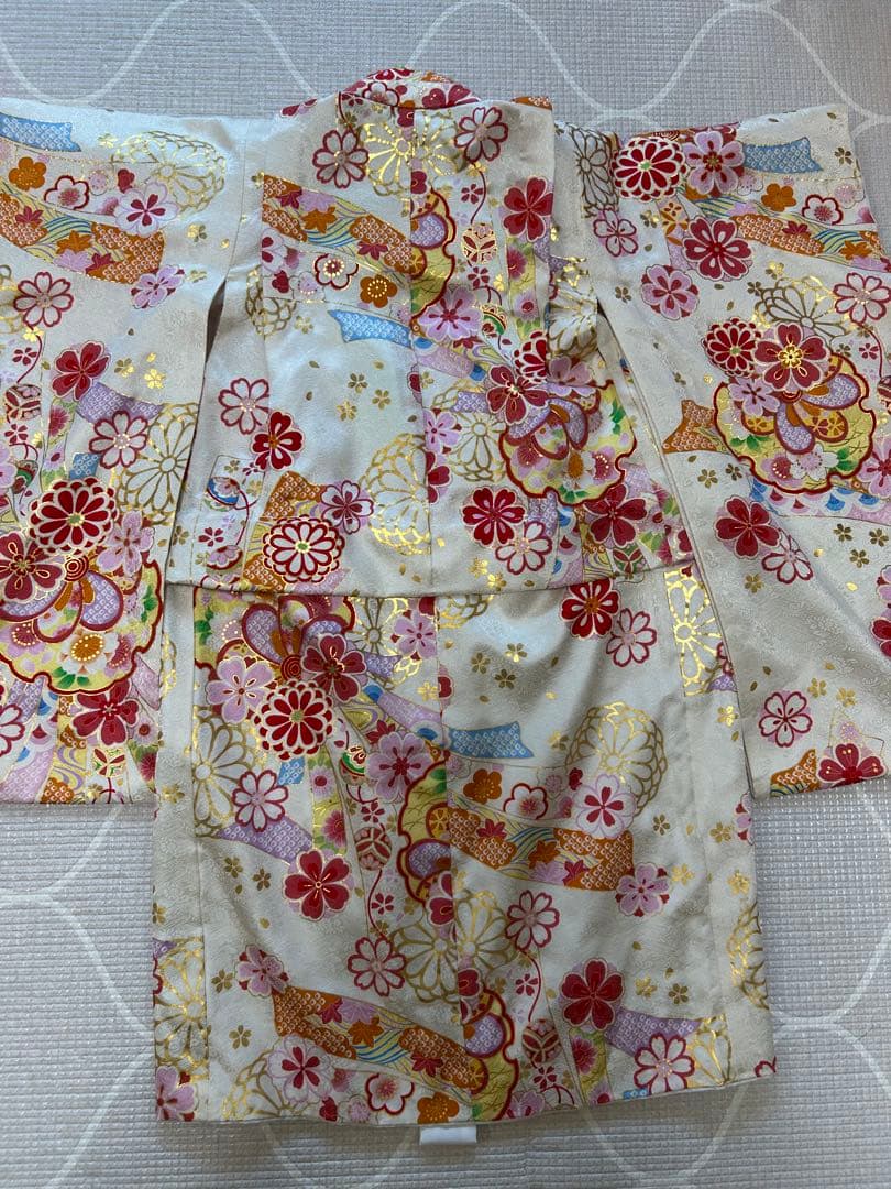 花ひめ 七五三 3歳　着物 被布 正絹 セット