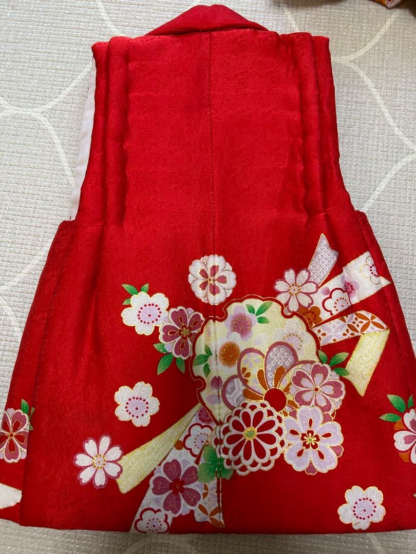 花ひめ 七五三 3歳　着物 被布 正絹 セット