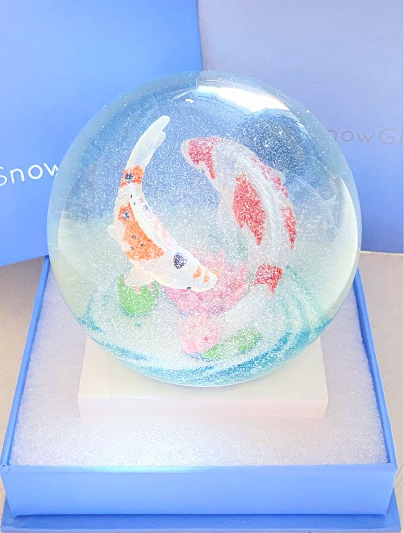 【海外モデル】スノーグロー Koi  Globes 鯉スノードーム