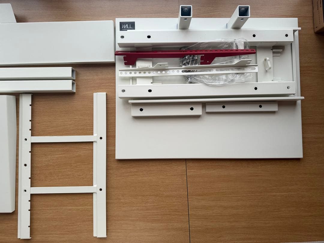 送料込 WALL EQUALS WALL V2 壁寄せテレビスタンド+純正棚板付