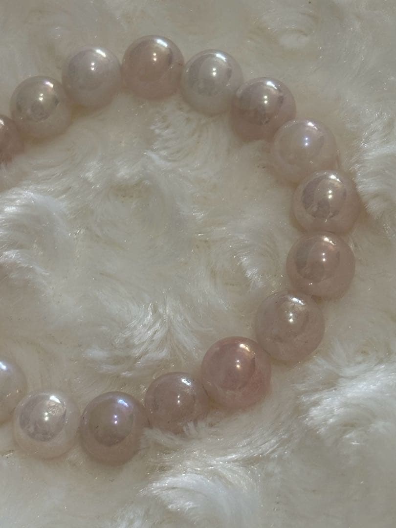天然石✨⑦ローズオーラ　シンプル　パワーストーン　ブレスレット　16cm