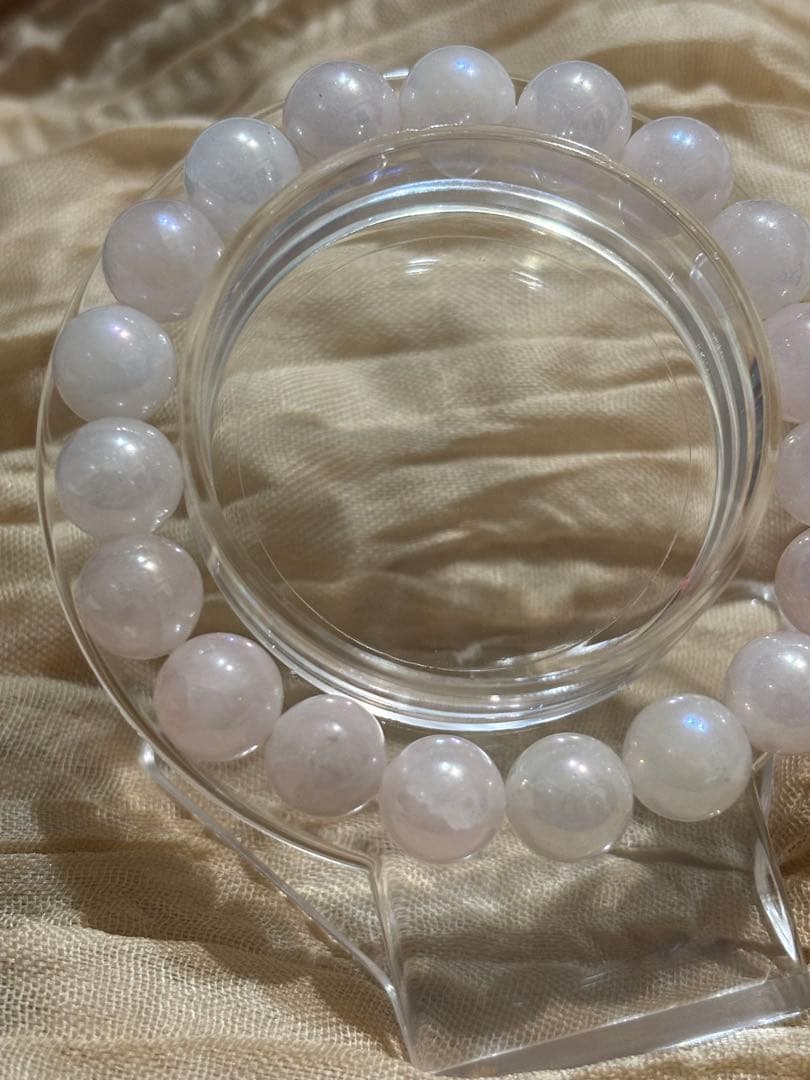 天然石✨⑦ローズオーラ　シンプル　パワーストーン　ブレスレット　16cm