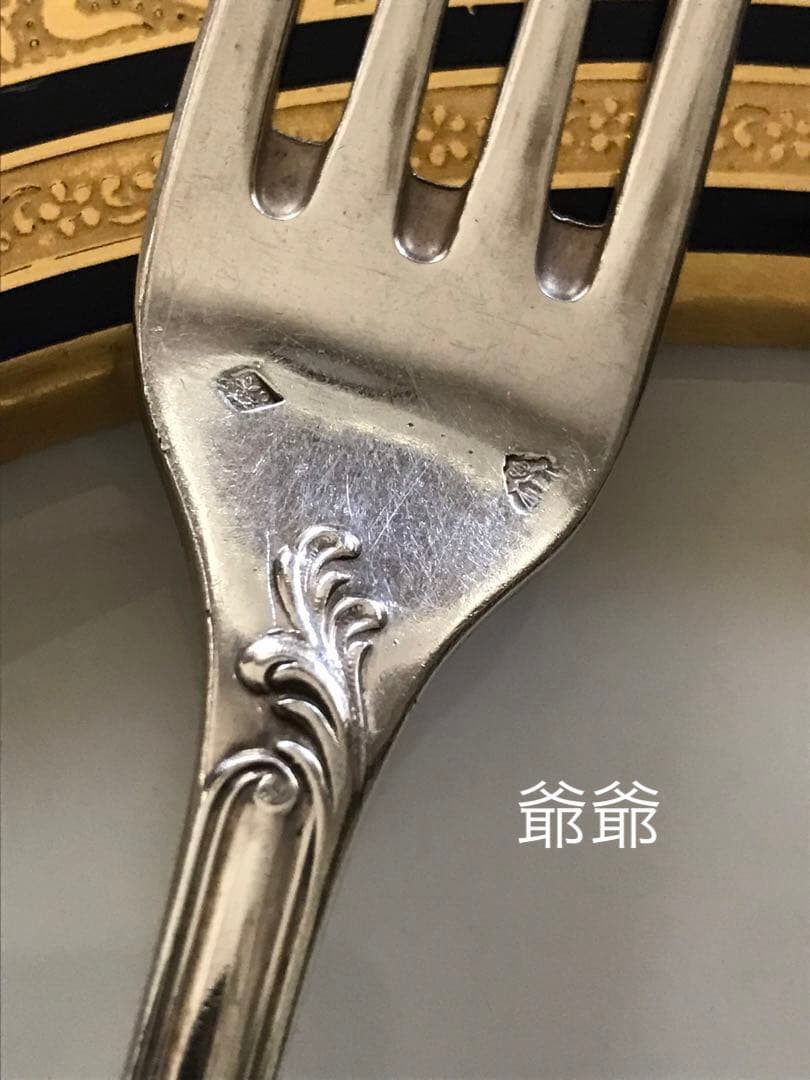 クリストフル／純銀 スターリングシルバー フォーク&スプーン １組「マルリー」