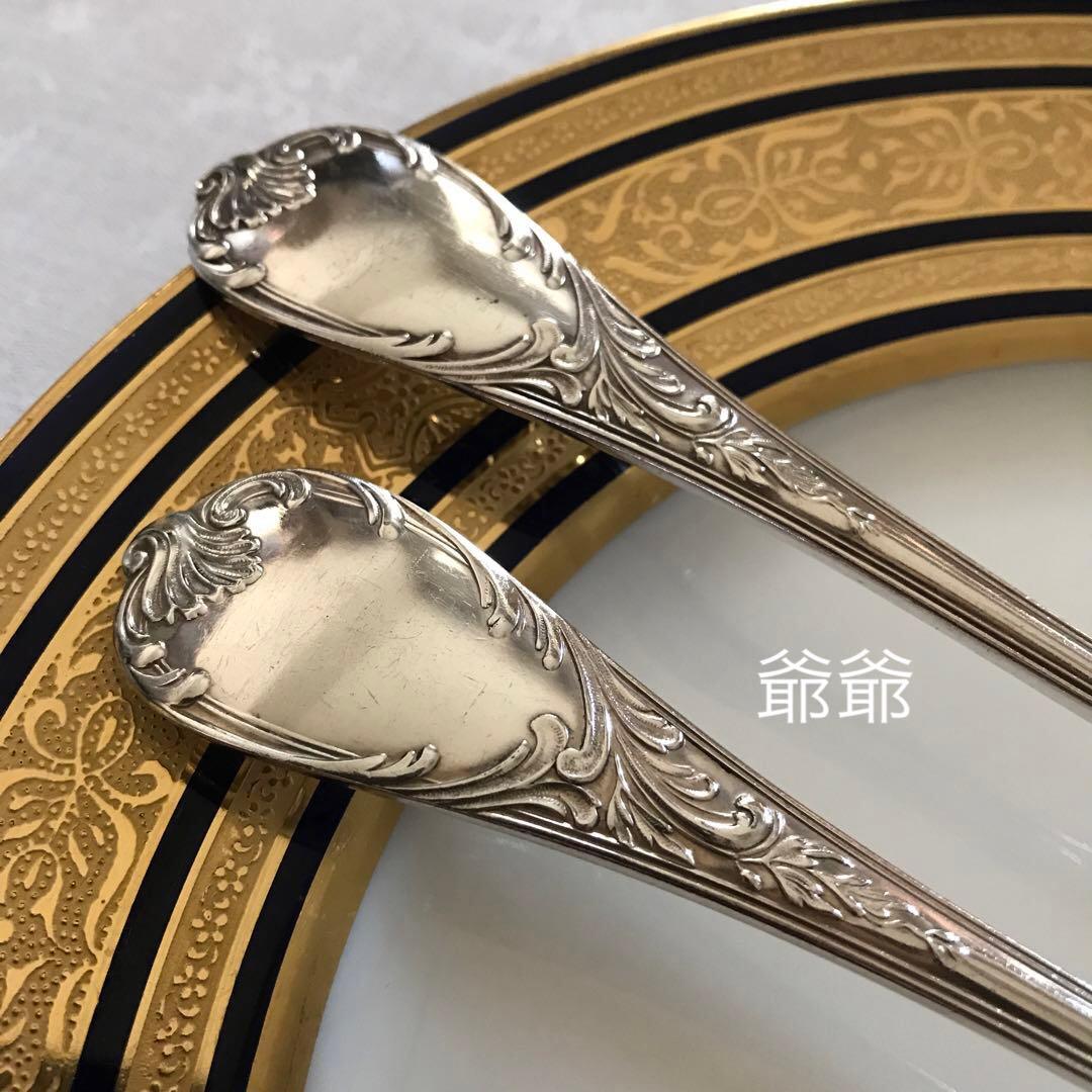 クリストフル／純銀 スターリングシルバー フォーク&スプーン １組「マルリー」