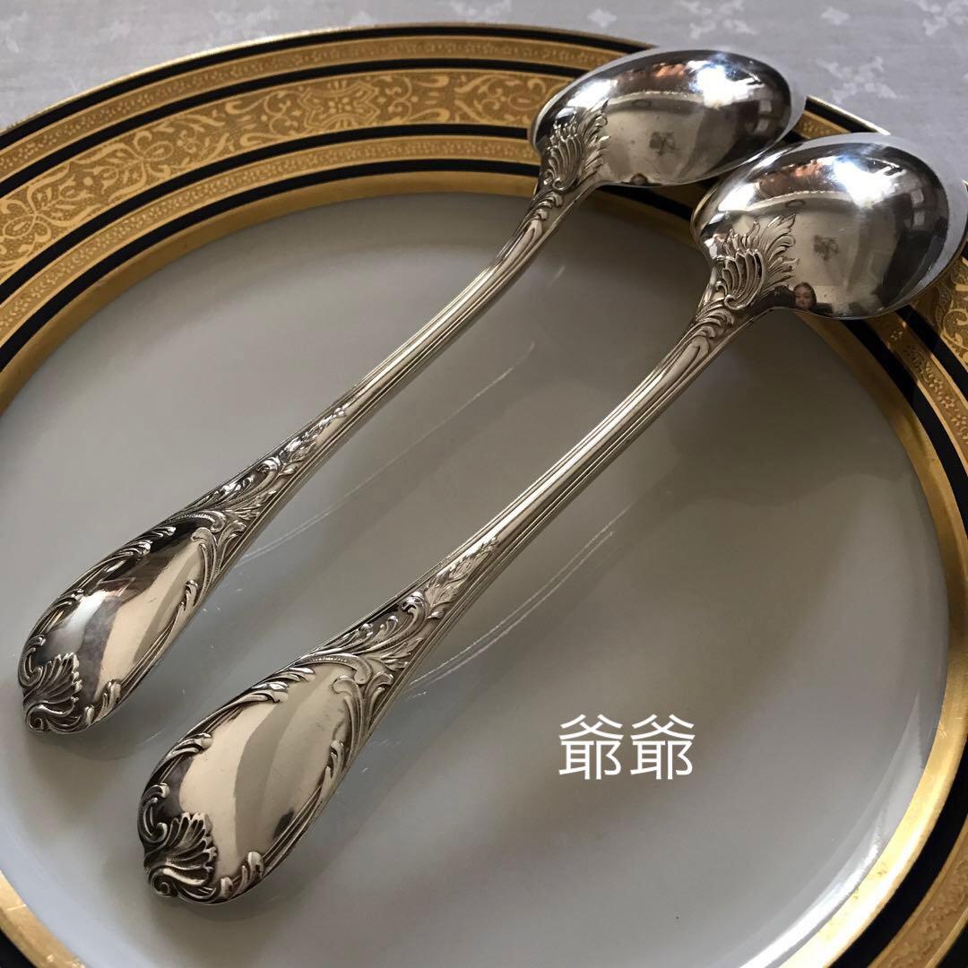 クリストフル／純銀 スターリングシルバー フォーク&スプーン １組「マルリー」