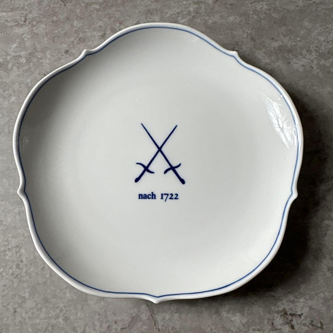 マイセン　花弁型プレート　皿　６枚セット　美品