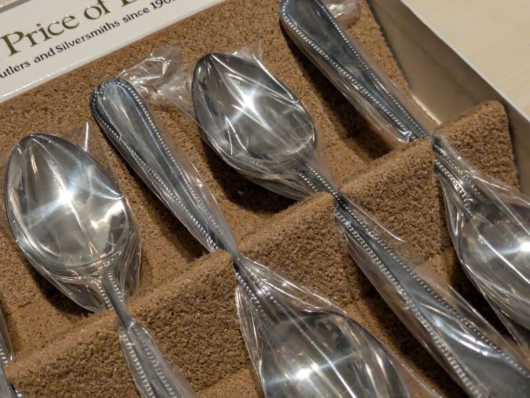 2-1.Arthur Price of England スプーン(ビード) 6本