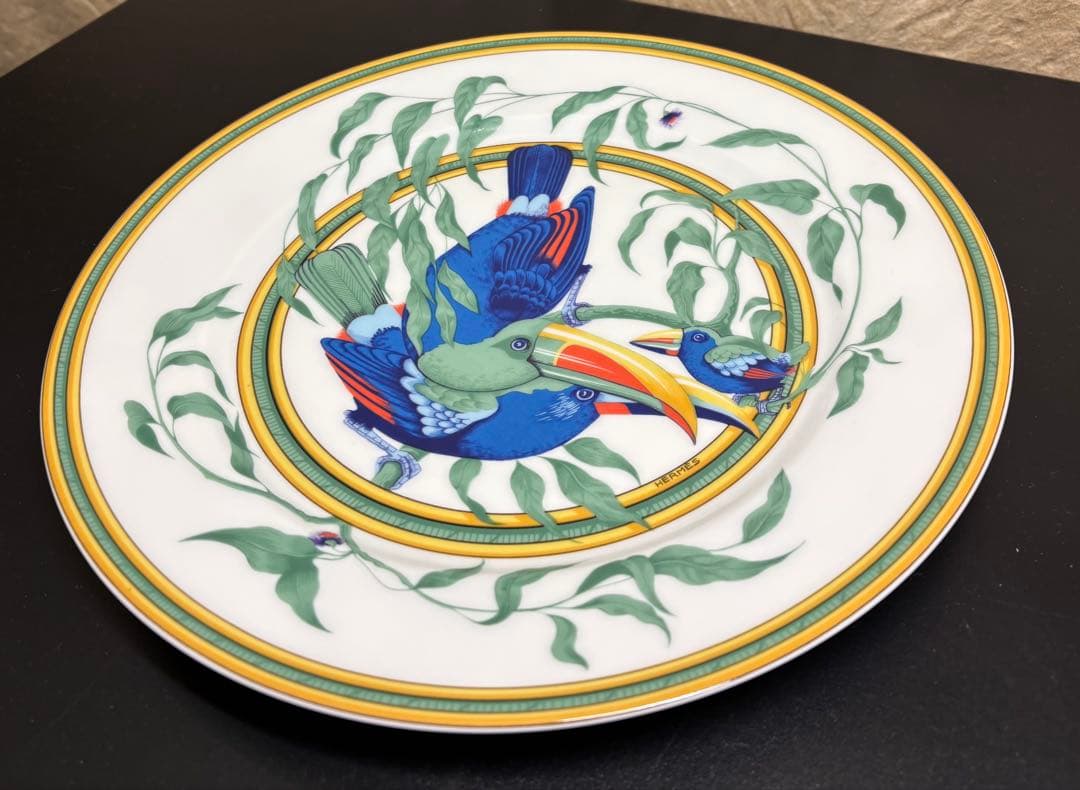 【未使用】エルメス HERMES 大皿 27.5cm トゥカン Toucans