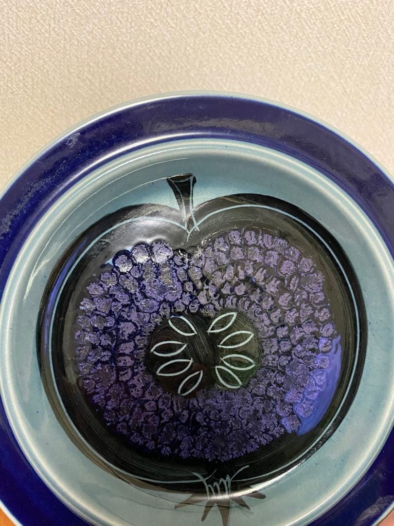 レア　アラビア　フラクタス　ブルー　プレート　蓋付きボンボニエール（菓子器）