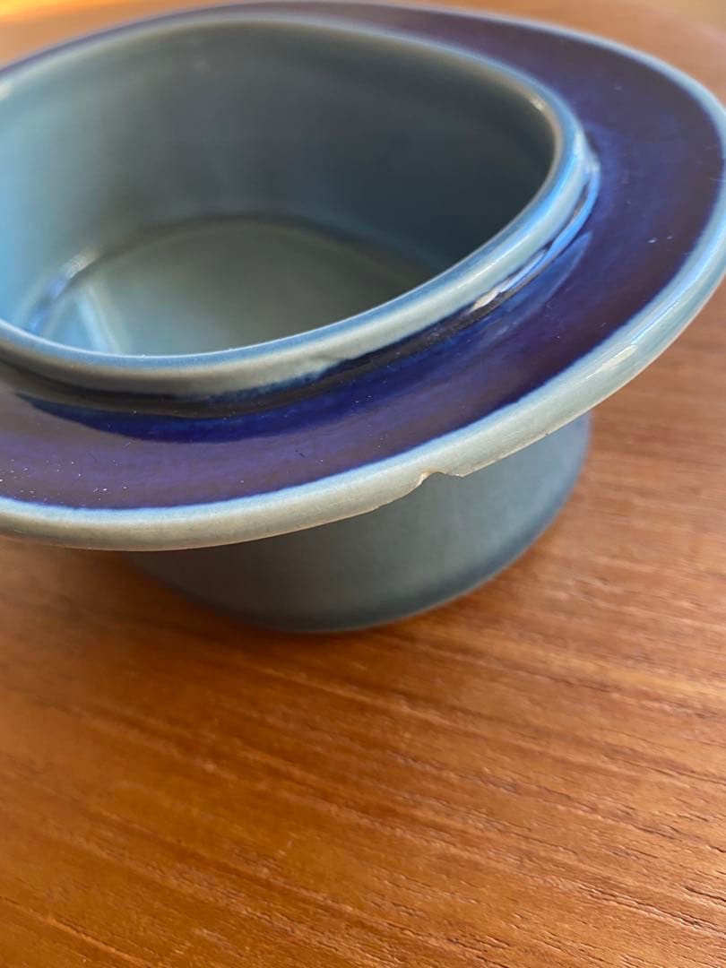 レア　アラビア　フラクタス　ブルー　プレート　蓋付きボンボニエール（菓子器）