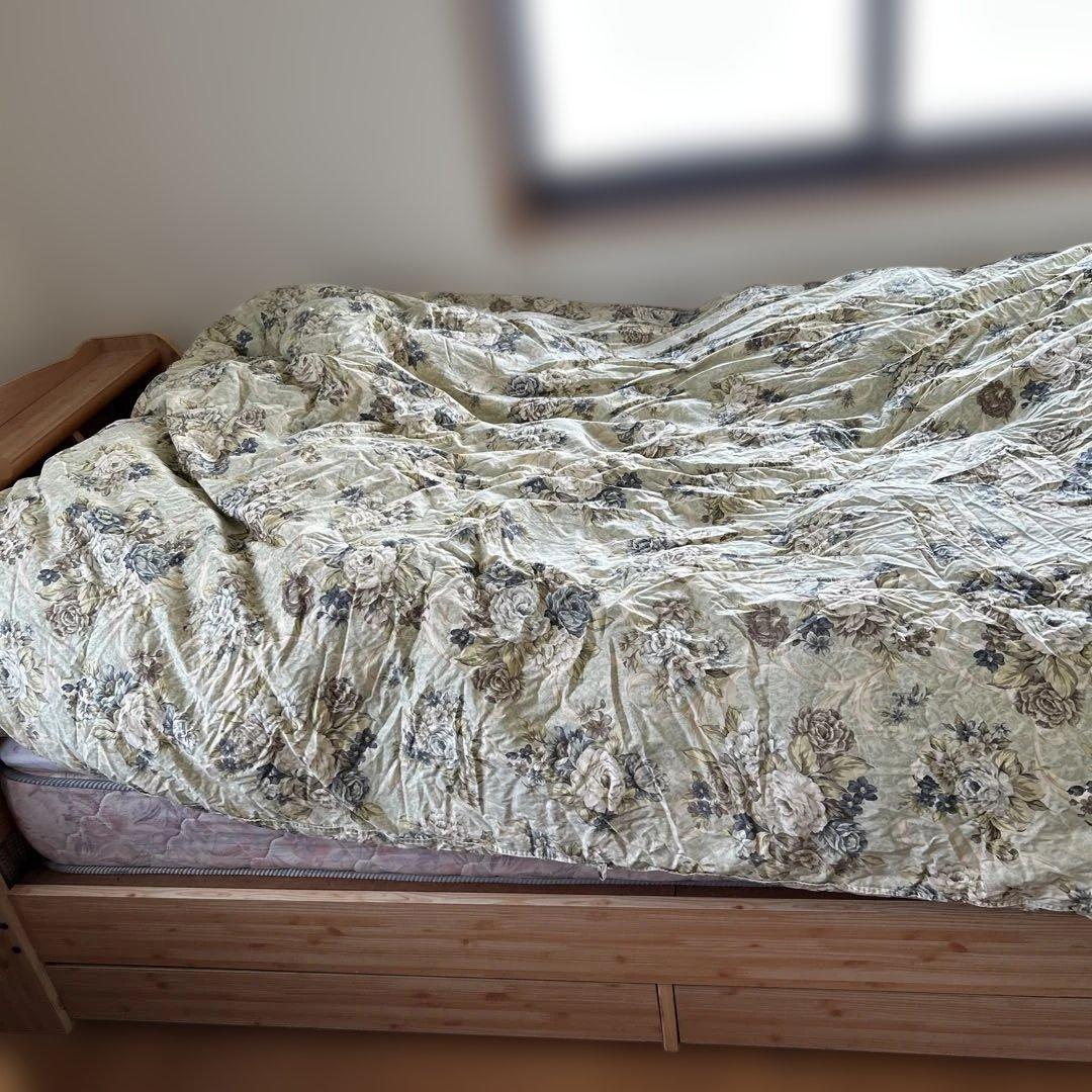 4.美品！ハンガリーホワイトダッグダウン　羽毛掛け布団　Ｄ90％ 1.4k g