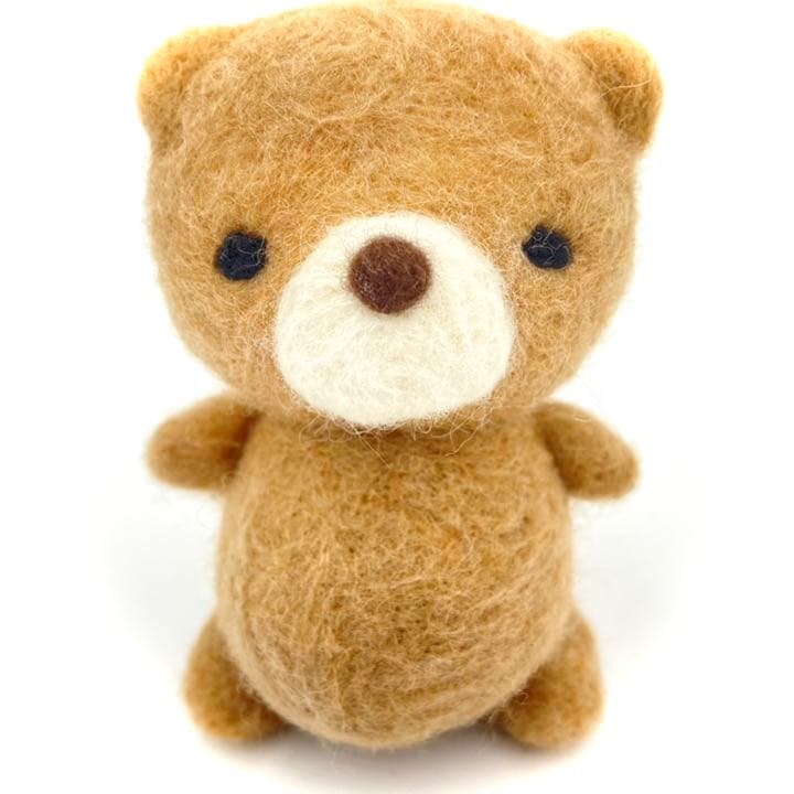 くま　人形　インテリア　ハンドメイド　羊毛フェルト フィギュア