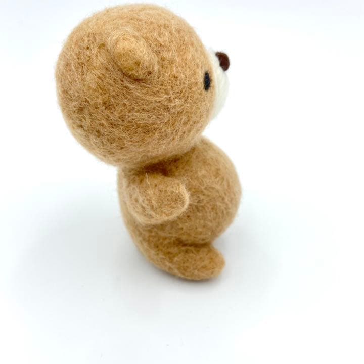 くま　人形　インテリア　ハンドメイド　羊毛フェルト フィギュア