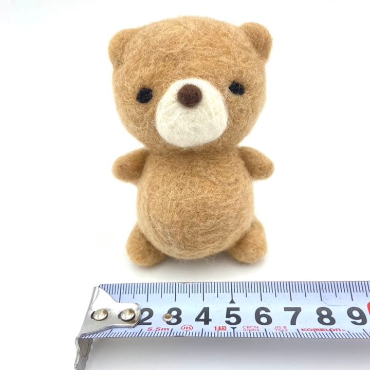 くま　人形　インテリア　ハンドメイド　羊毛フェルト フィギュア
