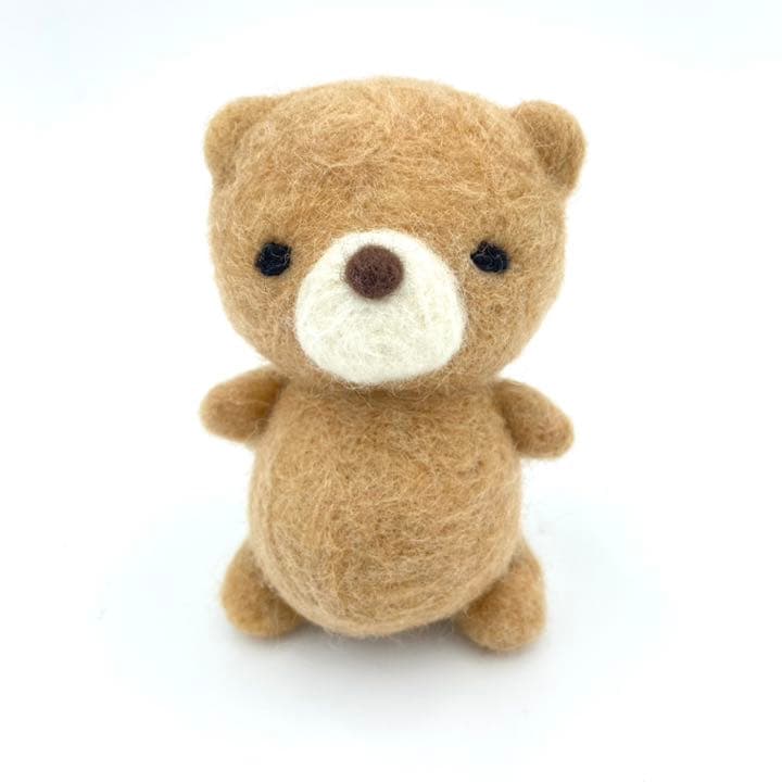 くま　人形　インテリア　ハンドメイド　羊毛フェルト フィギュア