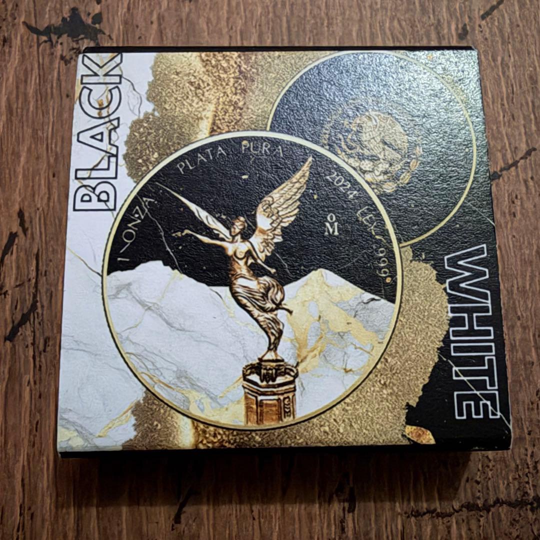 レア☆2024 リベルタード ゴールデンマーブル 1oz 銀貨 純銀 メキシコ