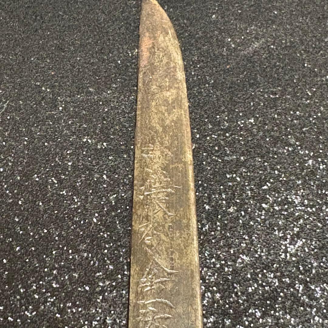 現状品】 在銘 「金花山藤原清長」 小柄 刀装具 小刀