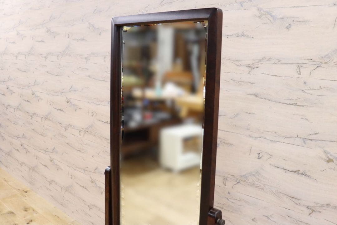 GMGS93○北海道民芸家具 姿見 全身鏡 スタンドミラー ウォールミラー 鏡
