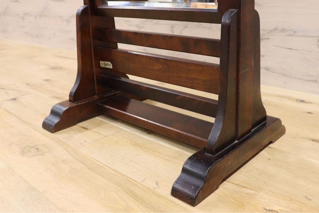 GMGS93○北海道民芸家具 姿見 全身鏡 スタンドミラー ウォールミラー 鏡