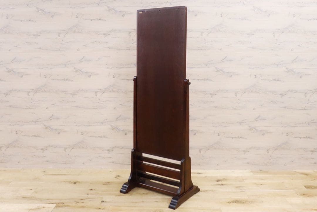 GMGS93○北海道民芸家具 姿見 全身鏡 スタンドミラー ウォールミラー 鏡