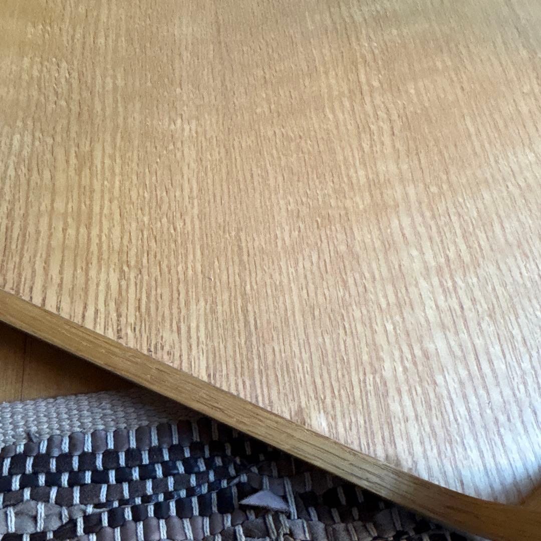 八角形ガラス木製センターテーブル