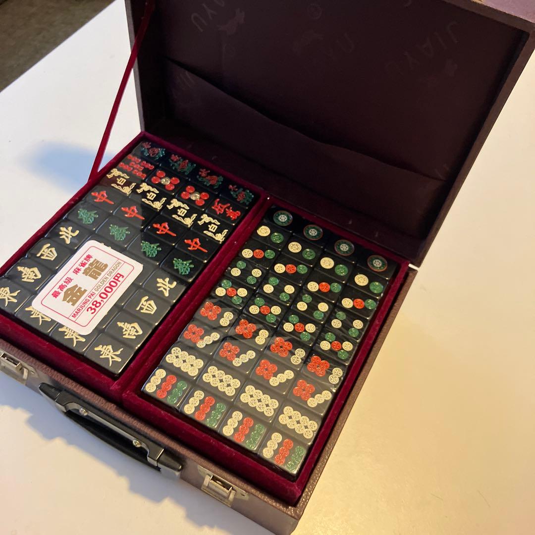 マルーンパイ ゴールデンドラゴン 麻雀牌セット 38, 未使用の通販はau