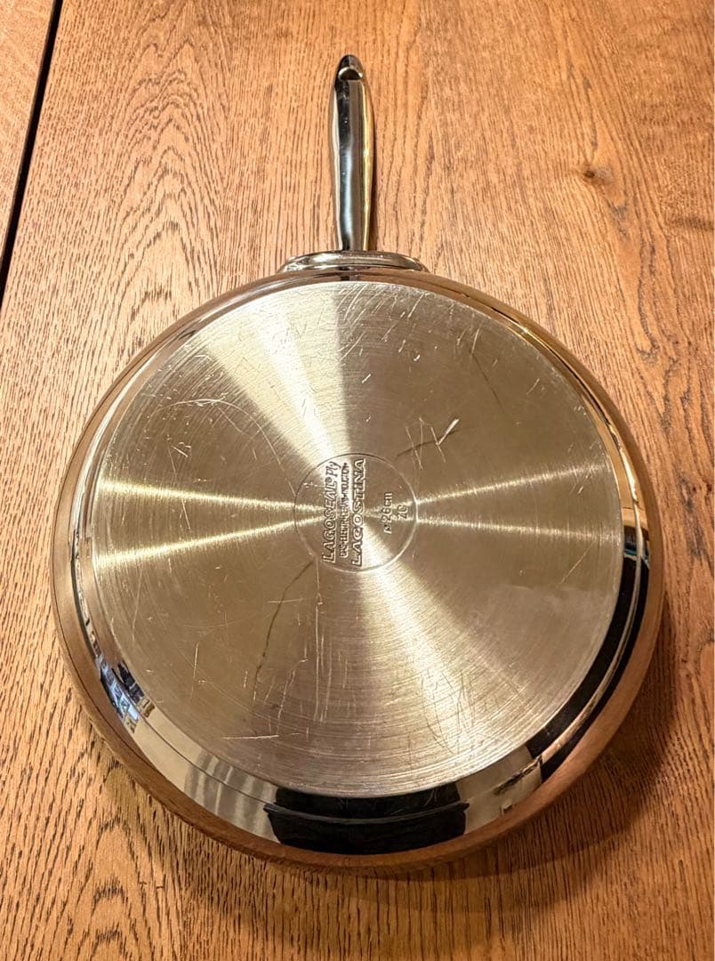 イタリアLAGOSTINA ステンレススチール フライパン 26cm アカデミア