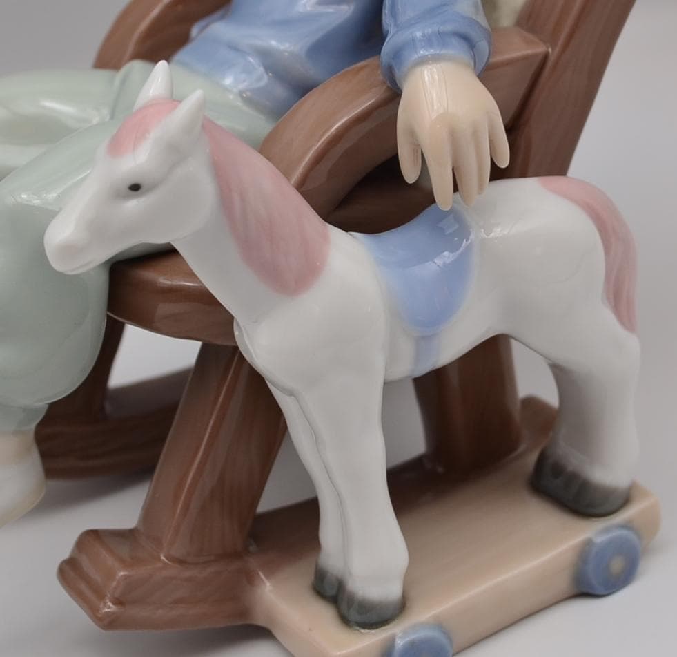 お昼寝／疲れちゃった ☆リヤドロ 2体セット スペイン ポーセリン