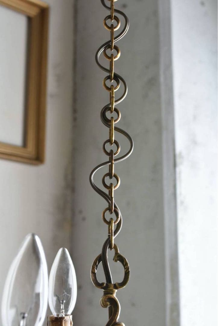 アンティーク　3灯シャンデリア