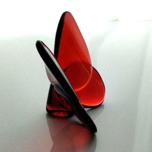 【新品】バカラ　ラッキー　バタフライ　 蝶 　レッド