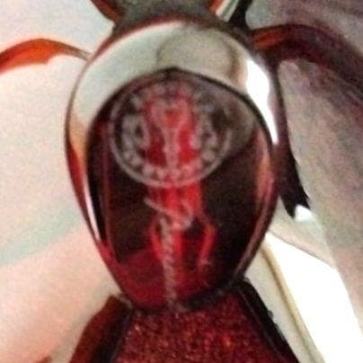 【新品】バカラ　ラッキー　バタフライ　 蝶 　レッド