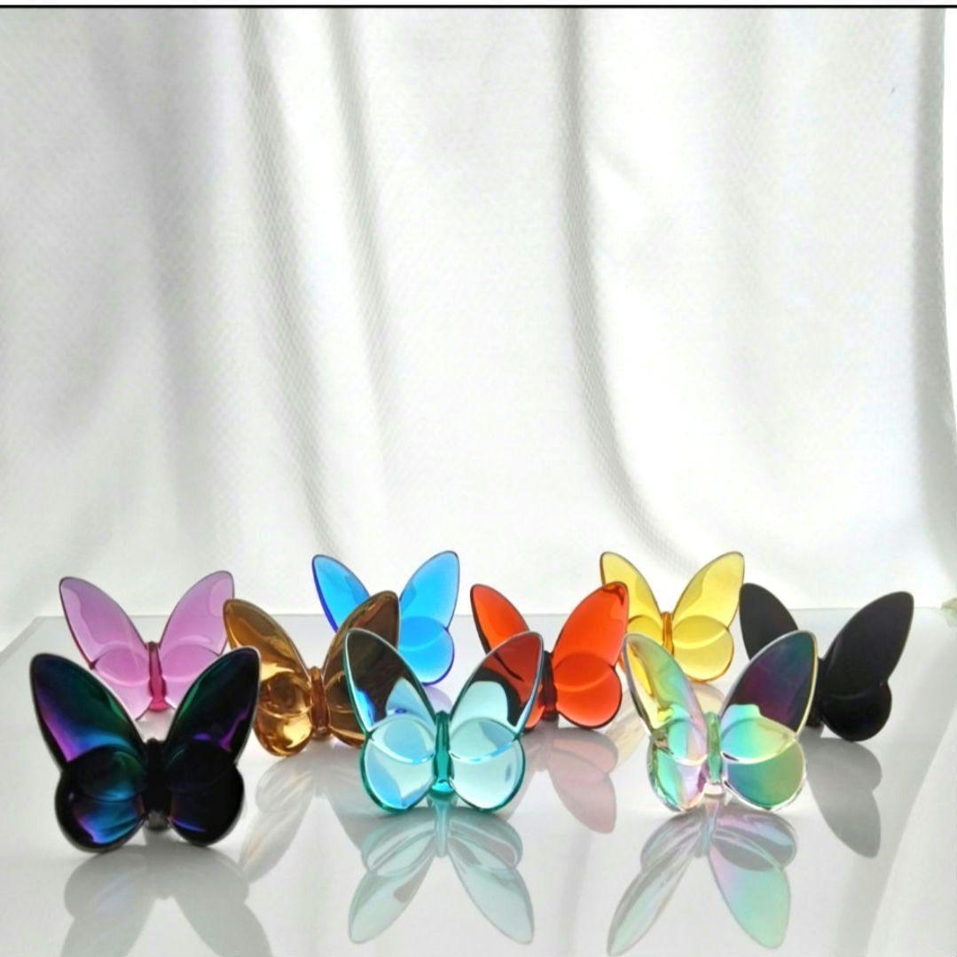 【新品】バカラ　ラッキー　バタフライ　 蝶 　レッド