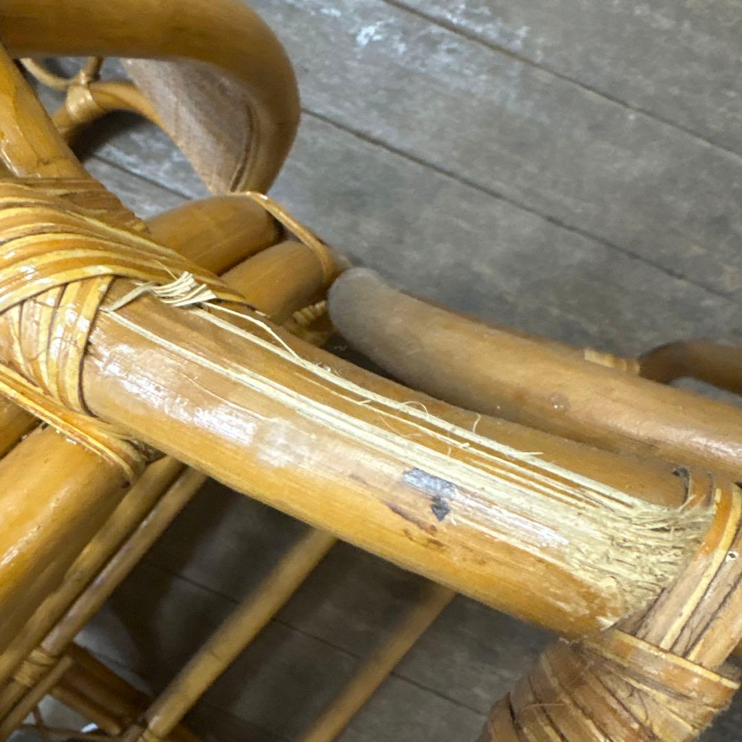 ヴィンテージ ラタン チェア　大　椅子