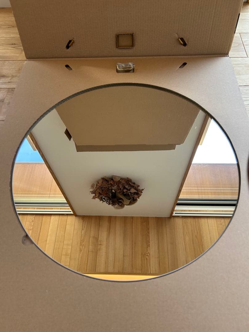 ムーベ　ウォールミラー　50センチ　ブラス　MOEBE