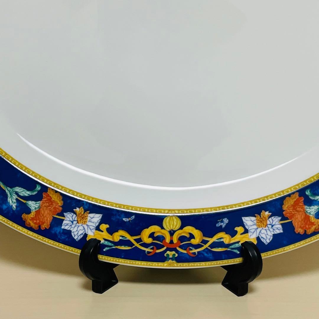 BERNARDAUD ベルナルド Roma bleu オーバルプレート 皿 楕円