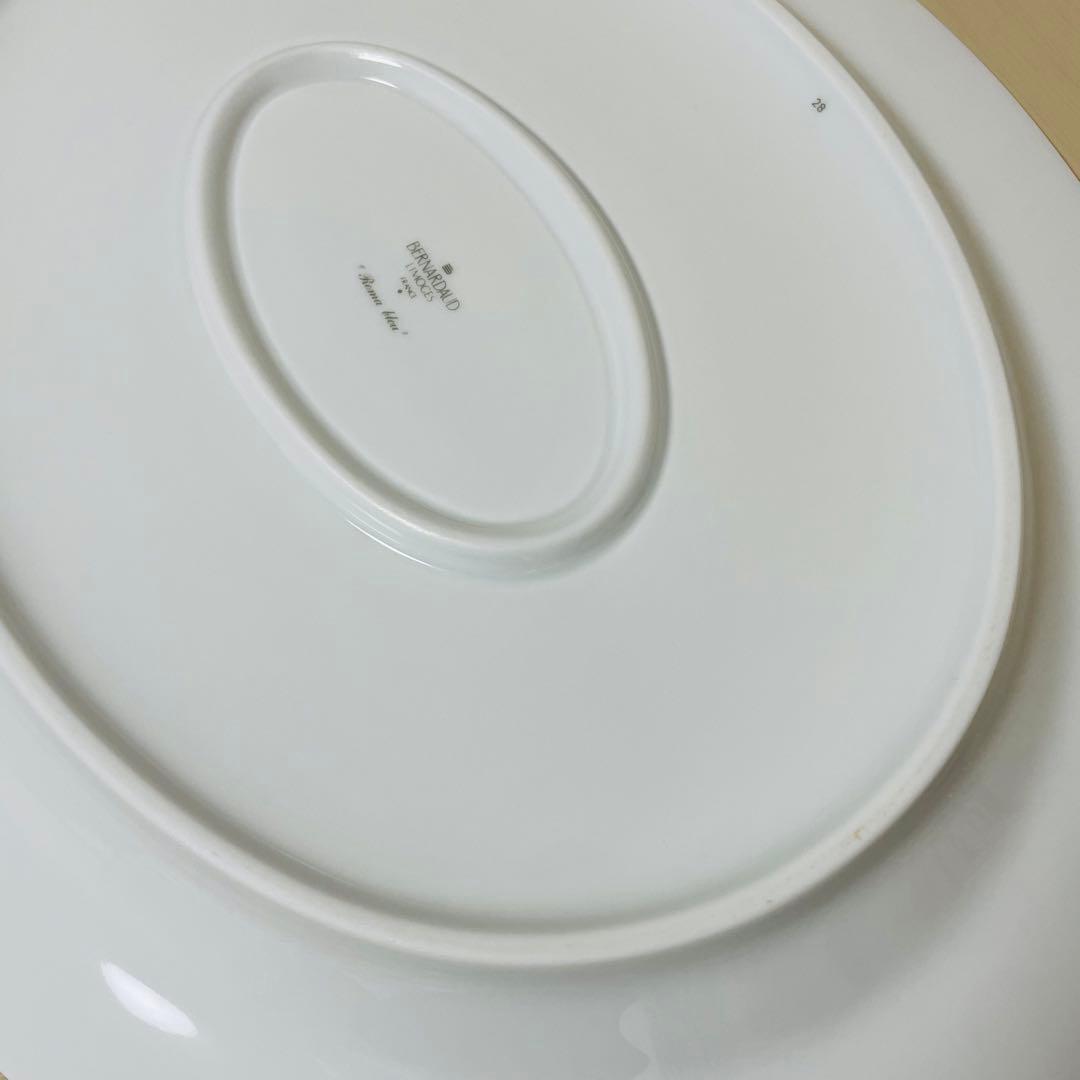 BERNARDAUD ベルナルド Roma bleu オーバルプレート 皿 楕円