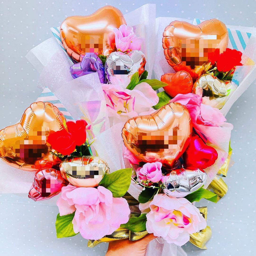 卒業式　ブーケ 卒業祝い　お菓子ブーケ　バルーンブーケ誕生日　花束　オーロラ