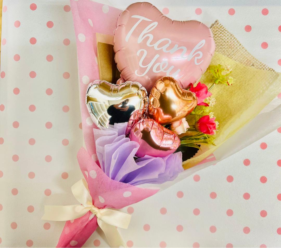 卒業式　ブーケ 卒業祝い　お菓子ブーケ　バルーンブーケ誕生日　花束　オーロラ