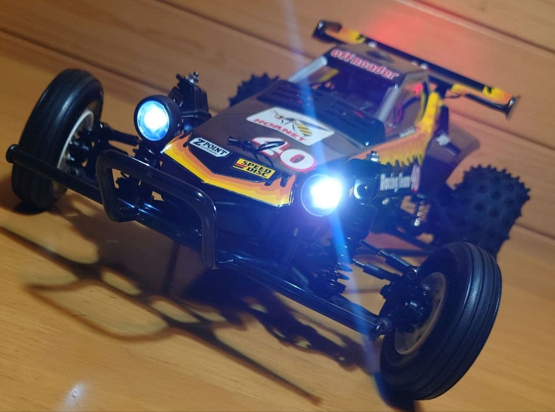 タミヤRCホーネットEVO.(LEDライト付)＆プロポ＆バッテリー充電器完成品