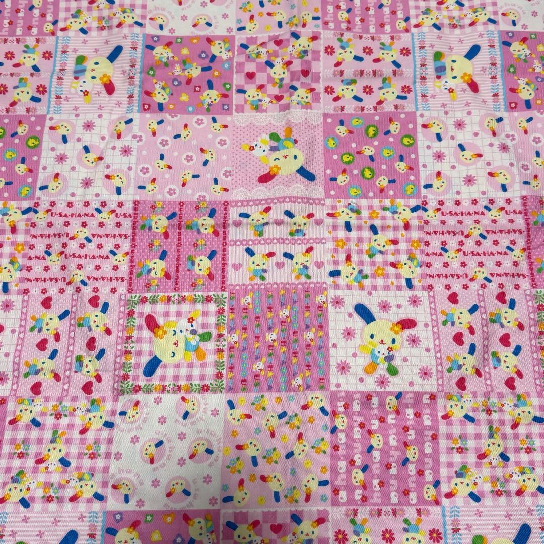 匿名配送】 ウサハナ サンリオ 生地 布 はぎれ 平成レトロ ビンテージ