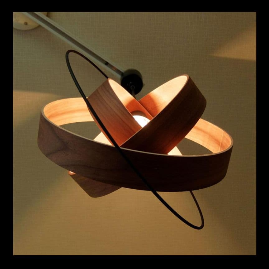 インターフォルム ペーンランタ ペンダントライト ブラウン 木製