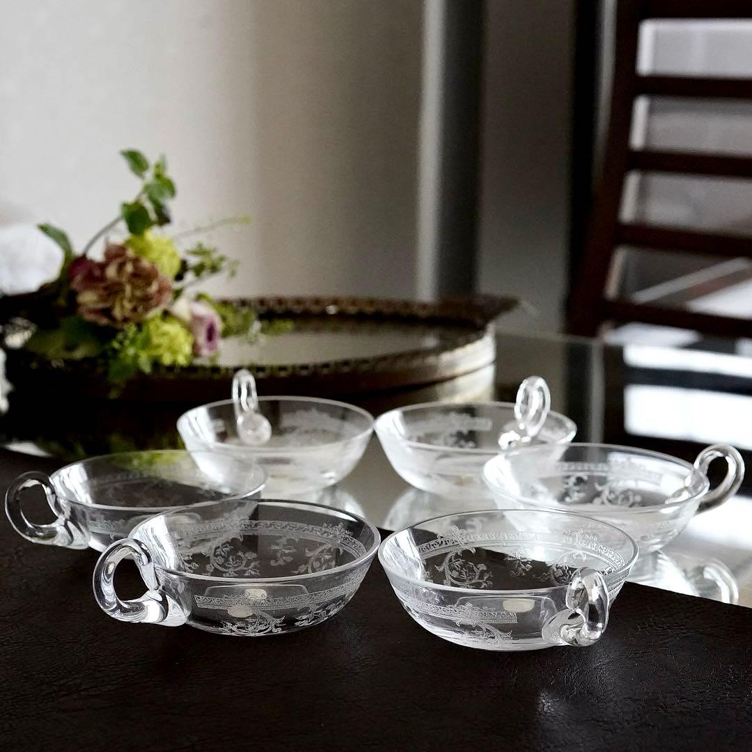 サンルイ★メス★METZ★アイスカップ/グラス6客セット★レア希少アンティーク